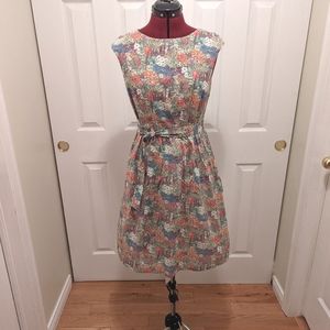Liberty Art Fabric Sundress, 4-6, EUC